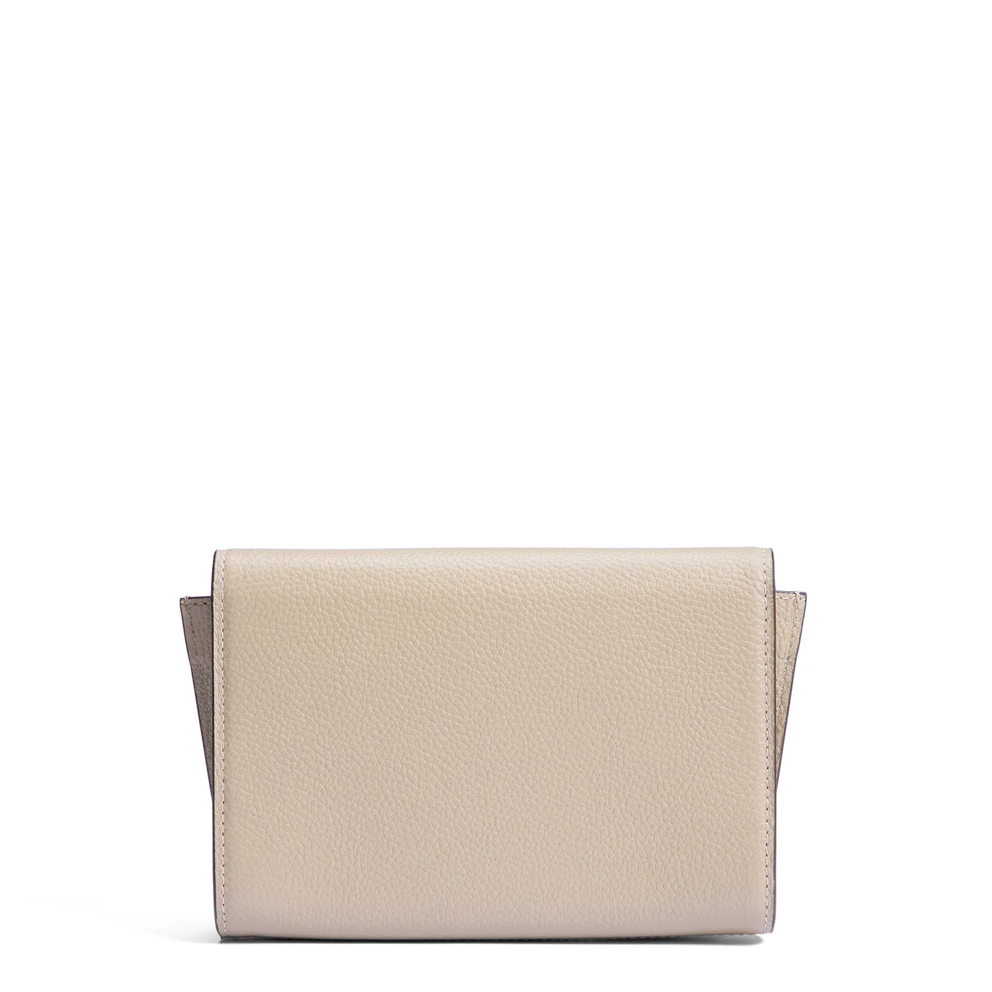 Honoré Lina Beige Clutch With Detachable Shoulder Chain - - Isabel Bernard