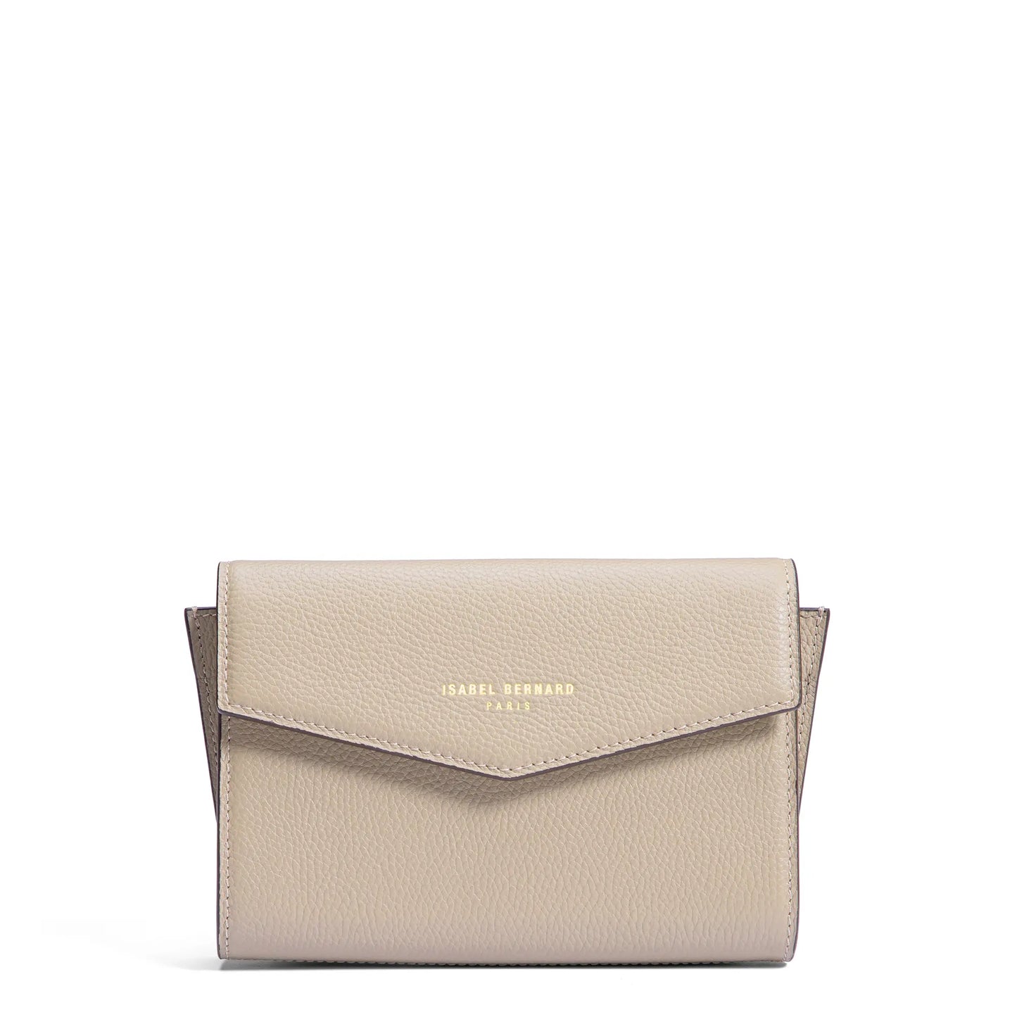 Honoré Lina Beige Clutch With Detachable Shoulder Chain - - Isabel Bernard