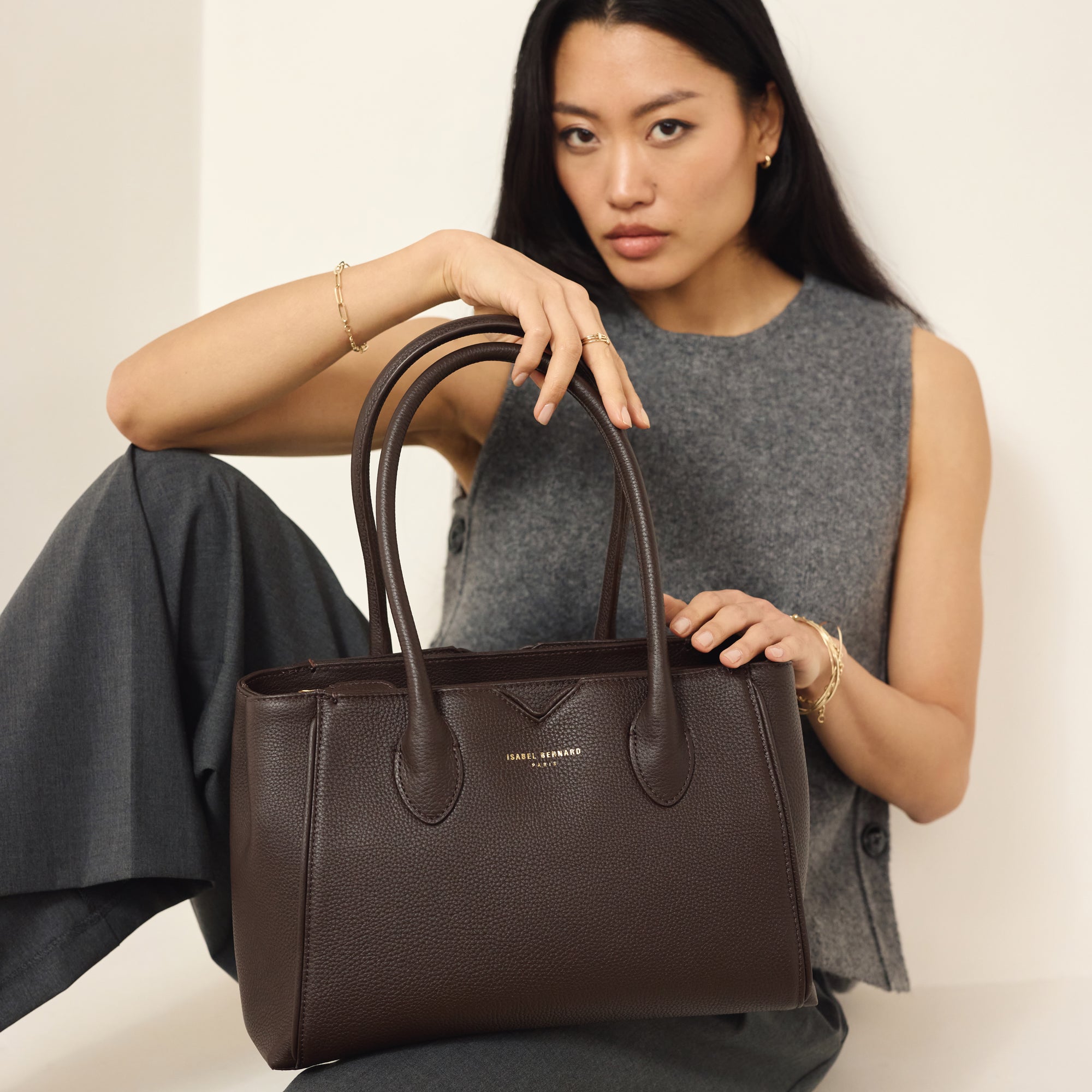 Grace Palmelatto Handtas Taupe – Leren Crossbody Tas Grace Palmelatto Handtas Taupe – Leren Crossbody Tas