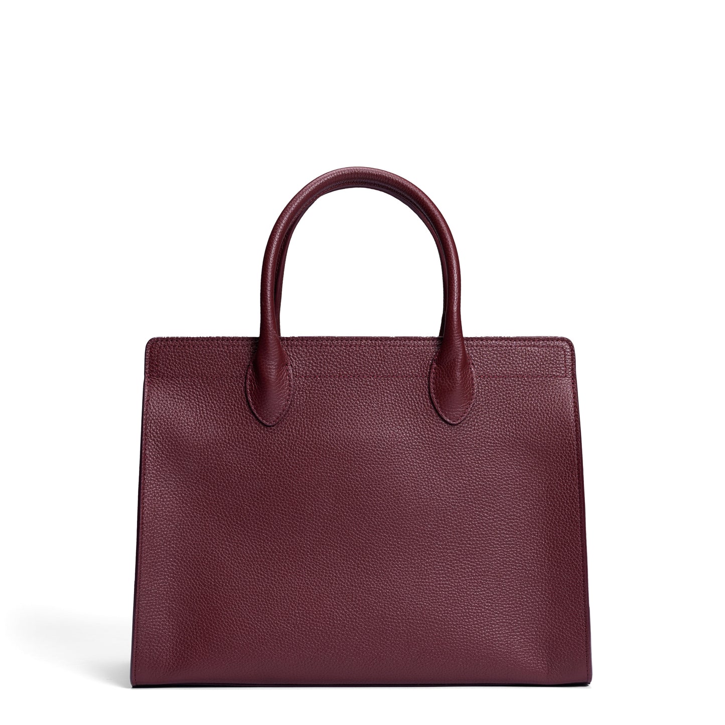 Honoré Nadine bordeaux red calfskin leather handbag with 13 inch laptop pocket - - Isabel Bernard