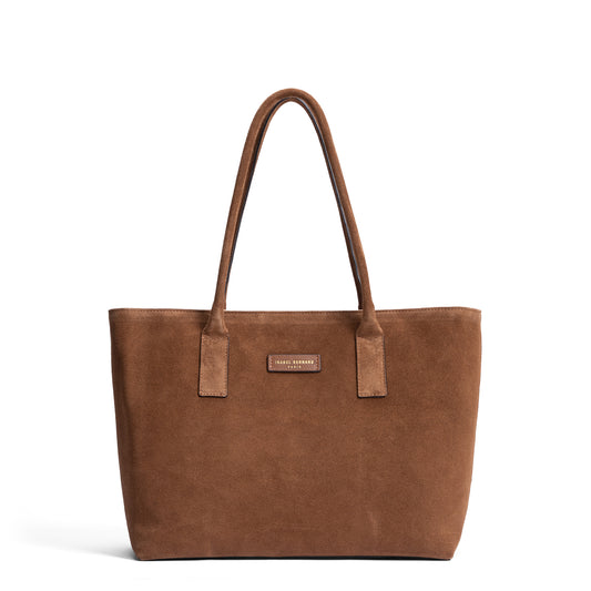 Honoré Elin Brown Suede shoulder bag - - Isabel Bernard