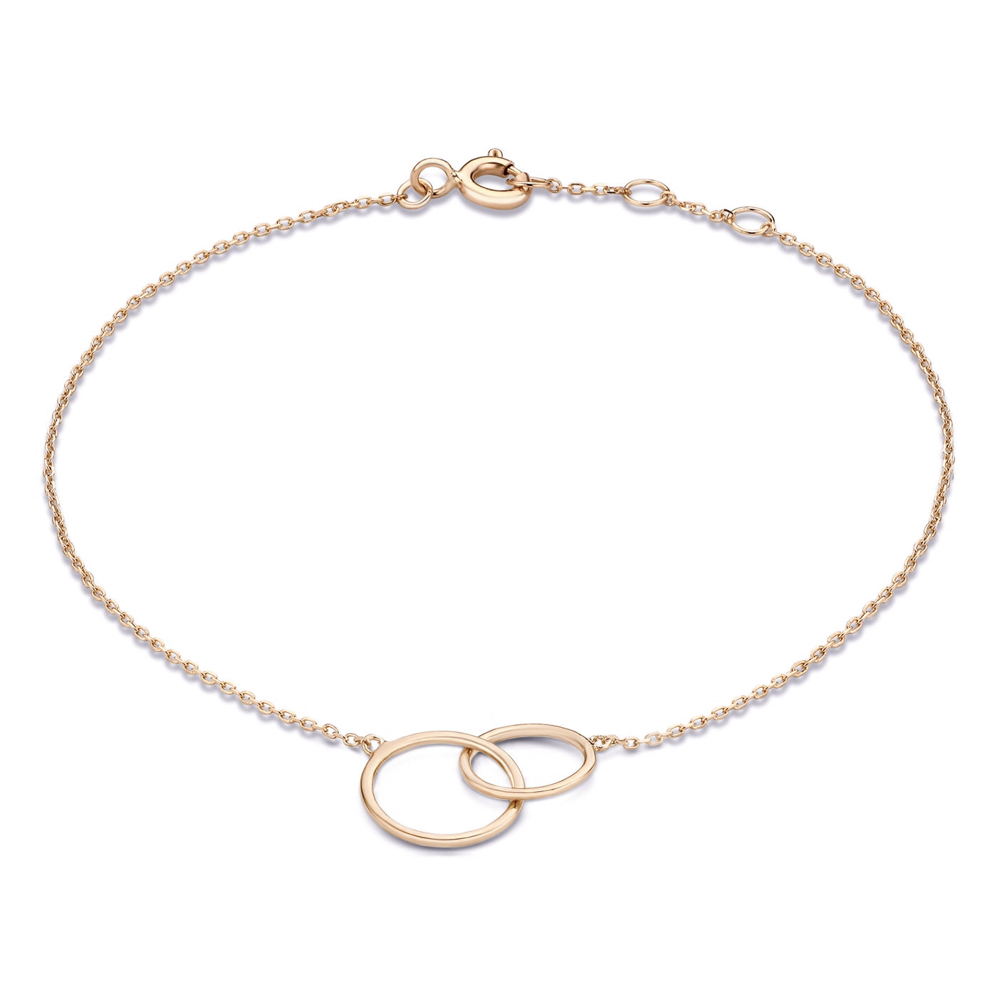 La Concorde Loulou 14 karaat rosé gouden armband met ringetjes