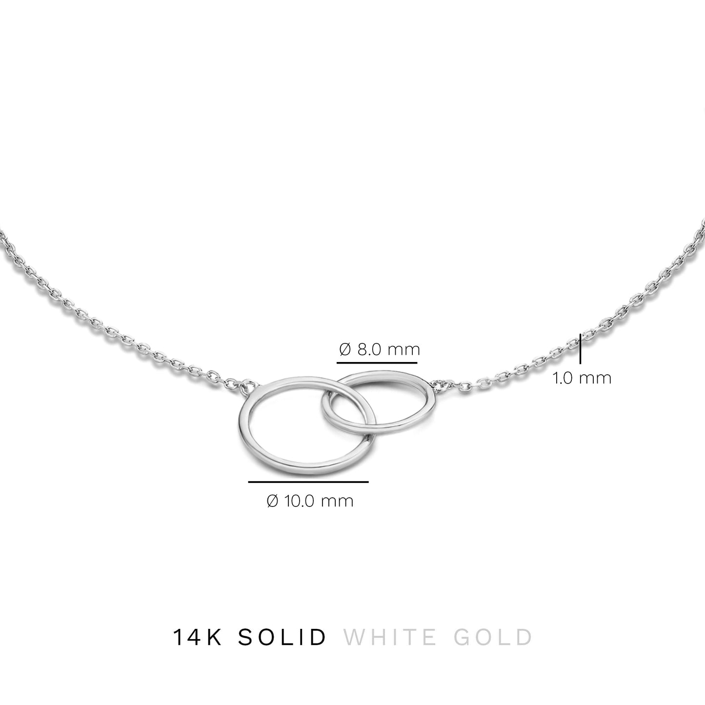 Saint Germain Loulou 14 karat white gold bracelet with rings -  - Isabel Bernard