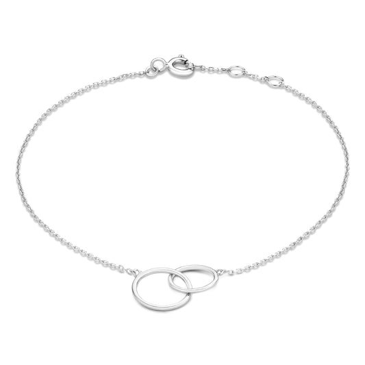 Saint Germain Loulou 14 karat white gold bracelet with rings -  - Isabel Bernard