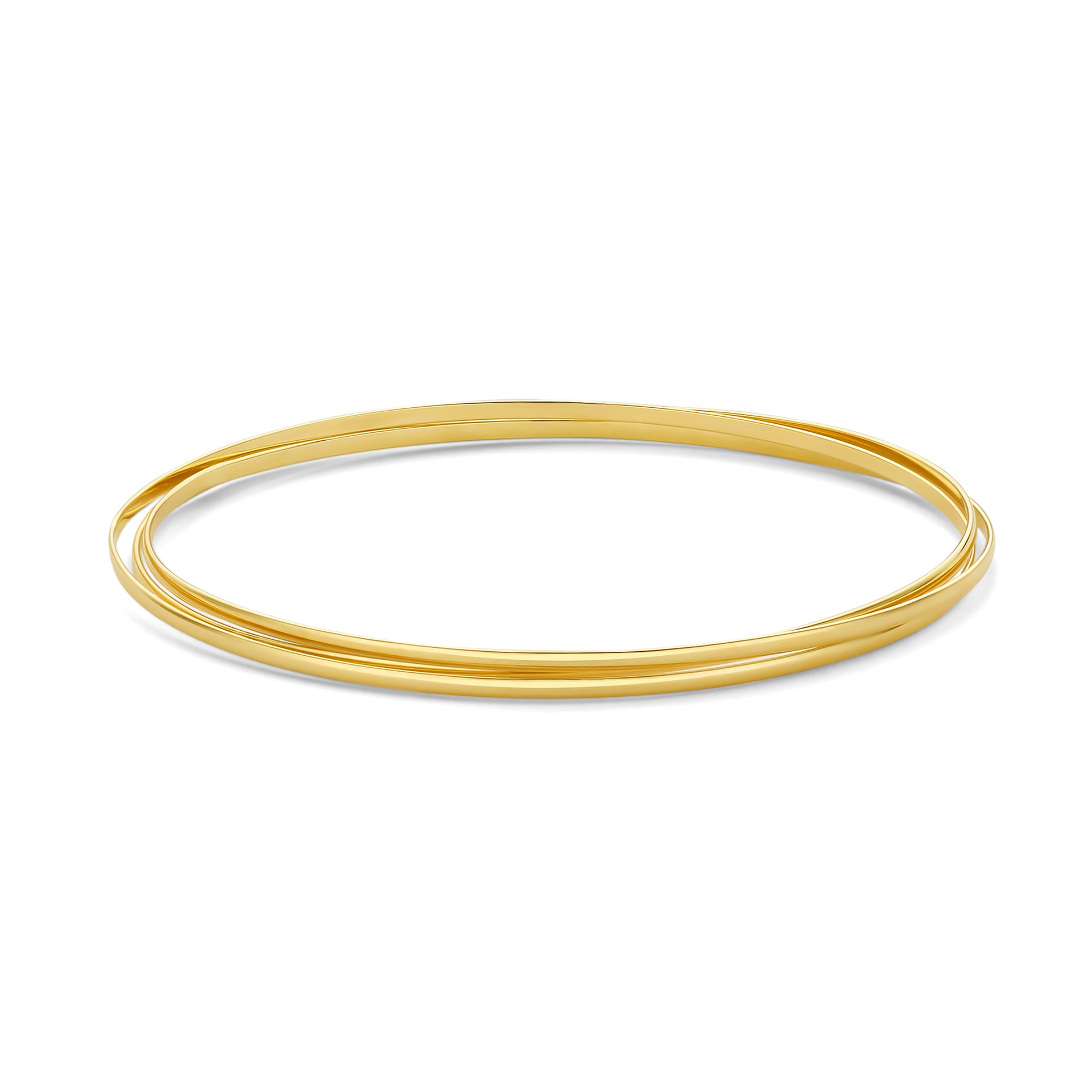 Rivoli Méline 14 karaat gouden bangles met 3 armbanden