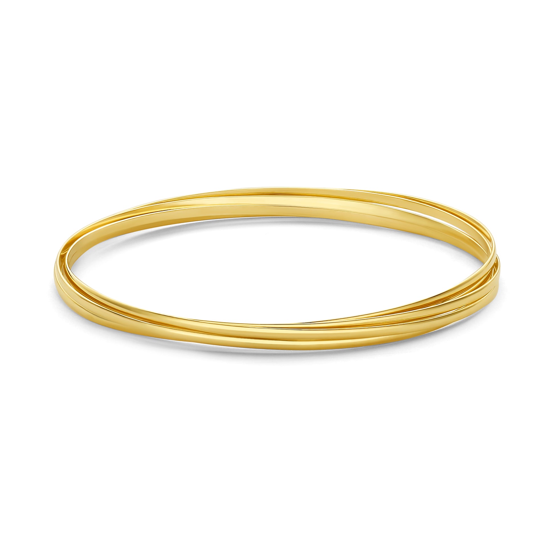 Rivoli Méline 14 karaat gouden bangles met 5 armbanden
