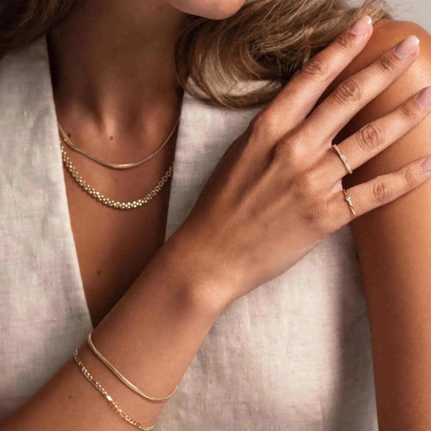 Aidee Leontine 14 Karat Gold Snake Bracelet - - Isabel Bernard