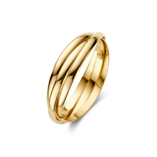 Rivoli Méline 14 karat guld trinity ring