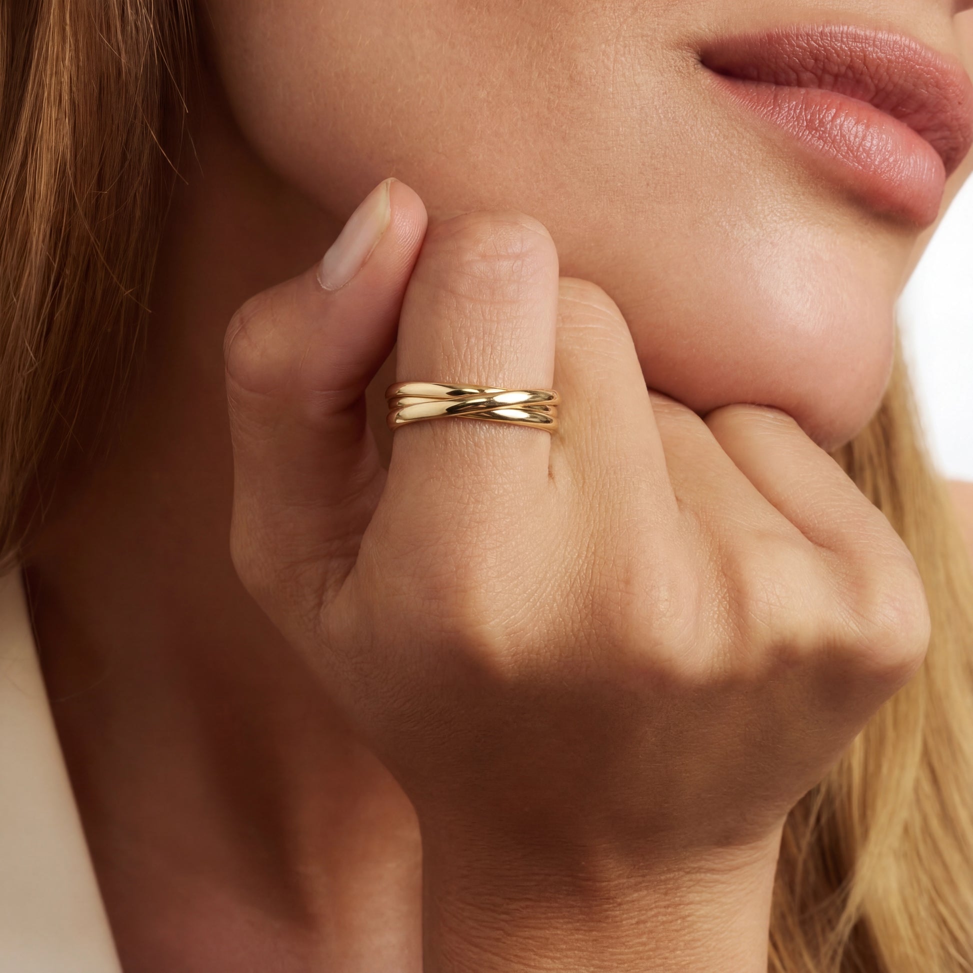 Rivoli Méline 14 karat gold trinity ring - - Isabel Bernard