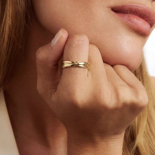 Rivoli Méline 14 karat gold trinity ring - - Isabel Bernard