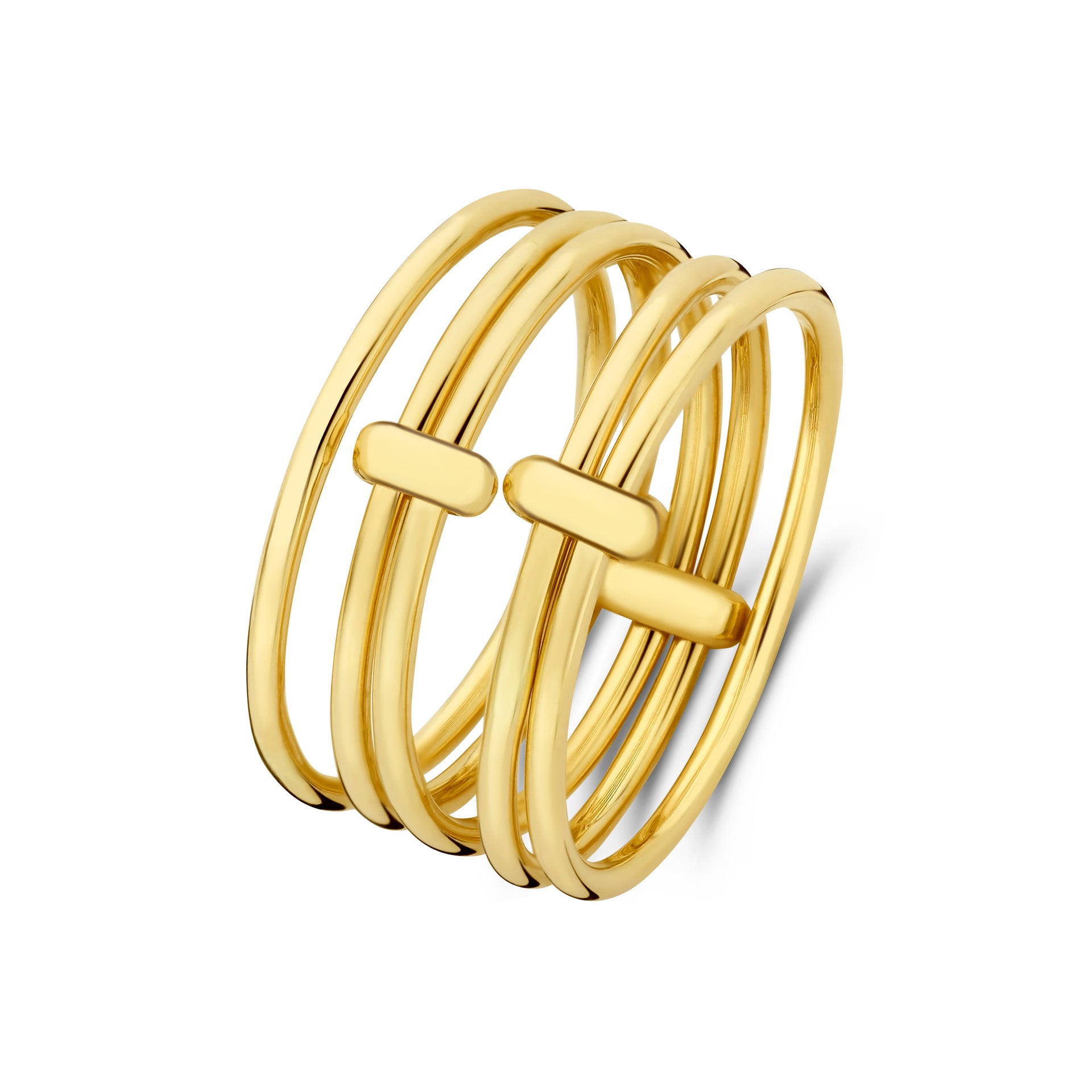 Cour d'Honneur Adora 14 karaat gouden 5-delige multi ring