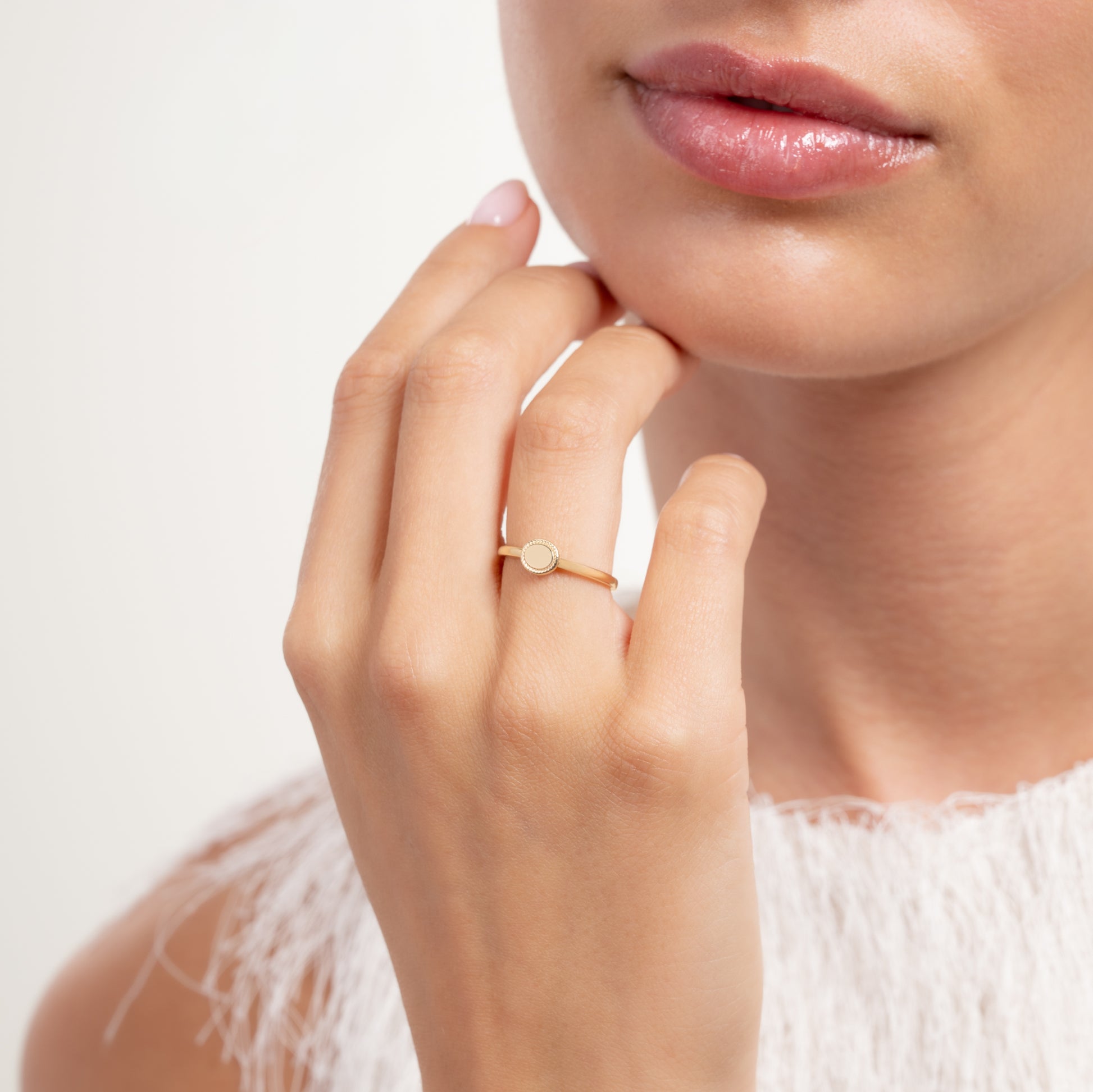 Le Marais Adeline 14 Karat Gold Ring - - Isabel Bernard