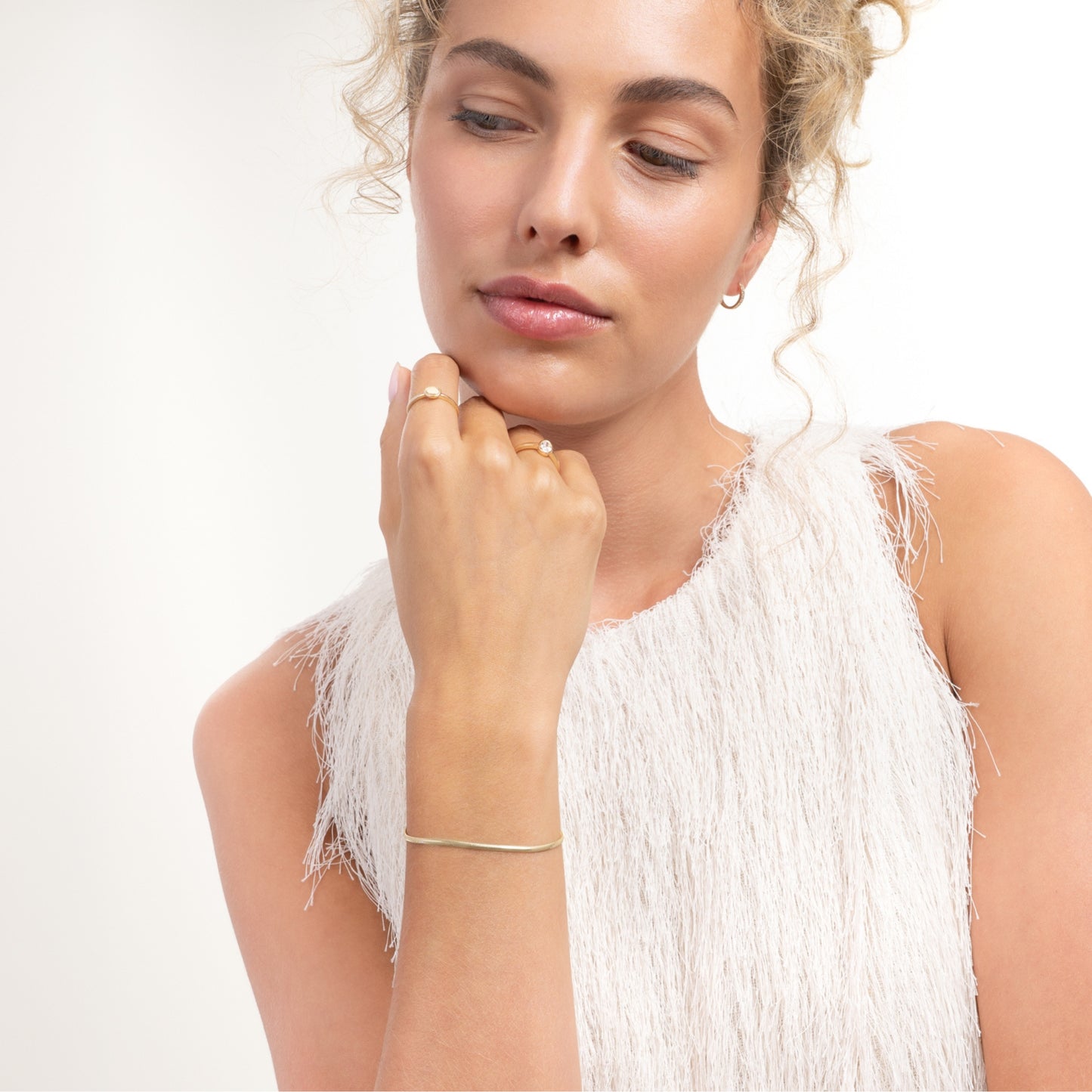 Aidee Leontine 14 Karat Gold Snake Bracelet - - Isabel Bernard