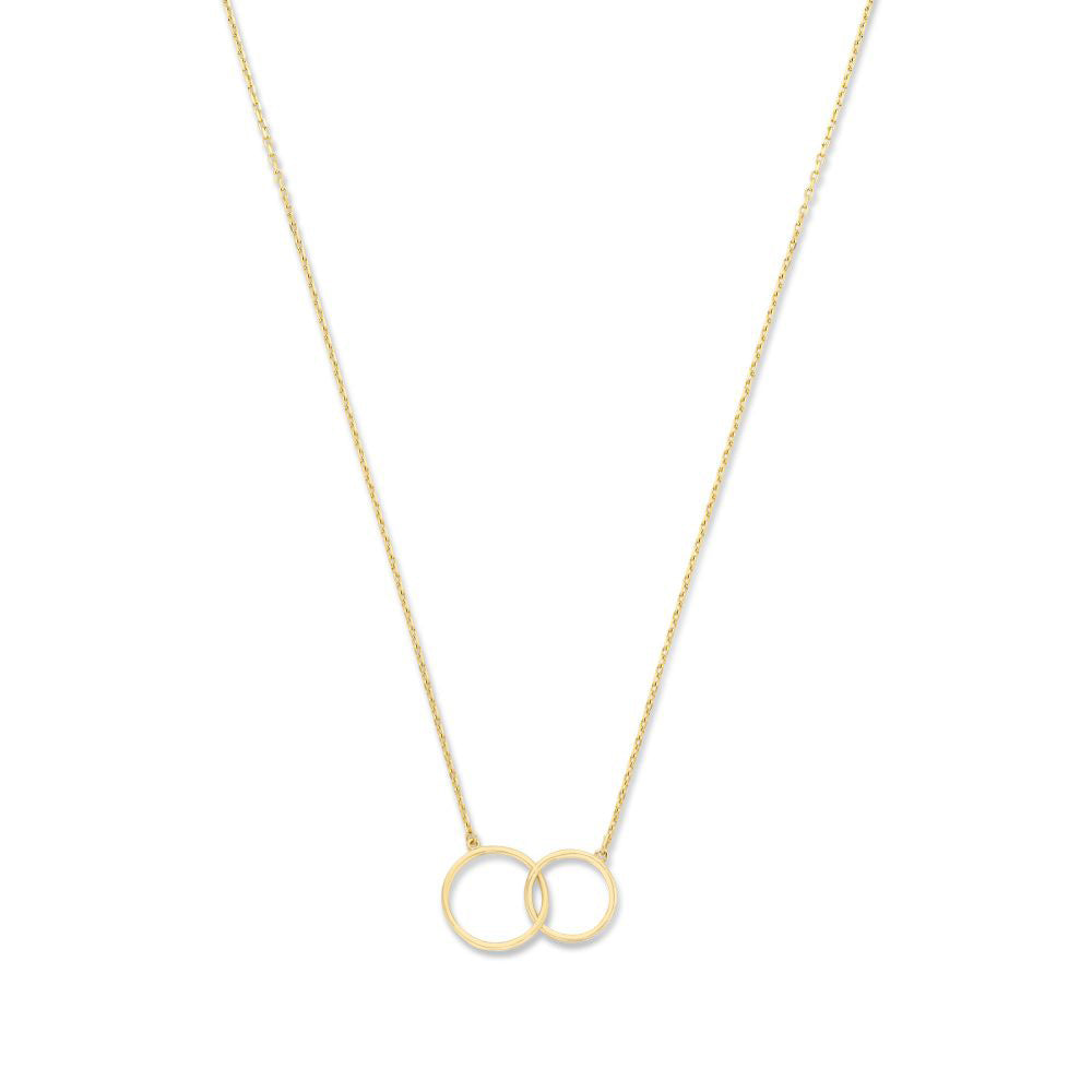 Le Marais Loulou 14 karaat gouden ketting met twee ringen