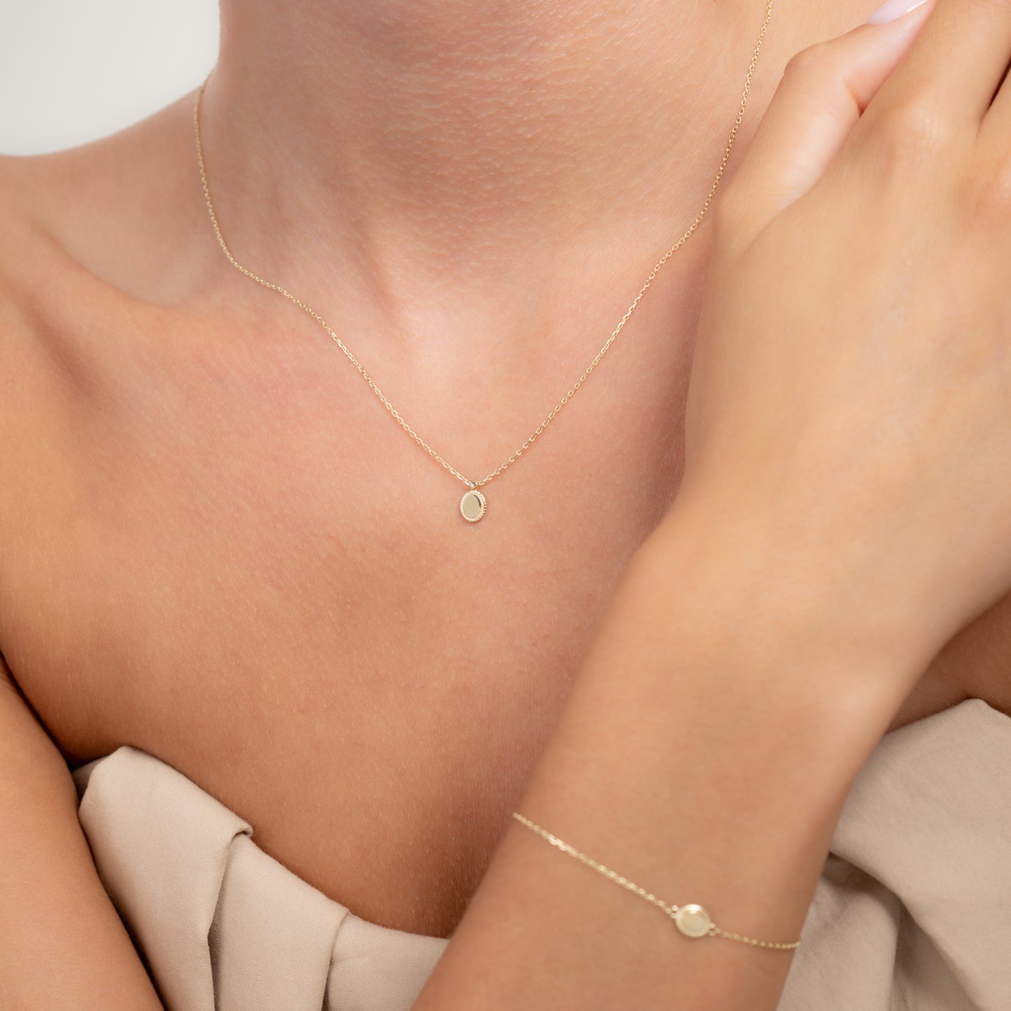 Cadeau d'Isabel 14 karat gold necklace and bracelet set - - Isabel Bernard