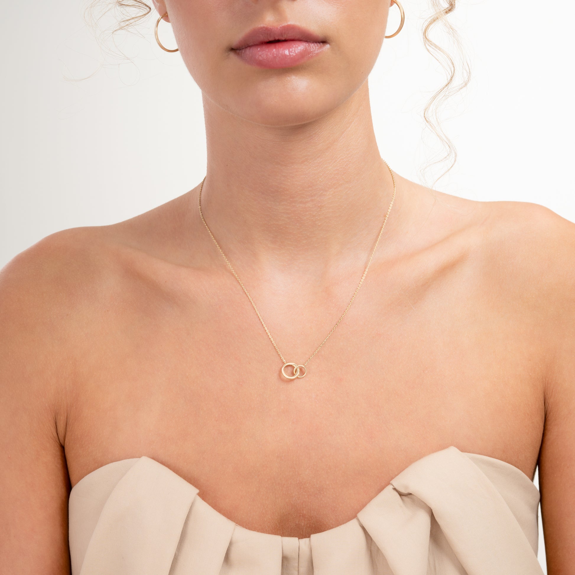 Le Marais Enlace 14 karat gold necklace - - Isabel Bernard