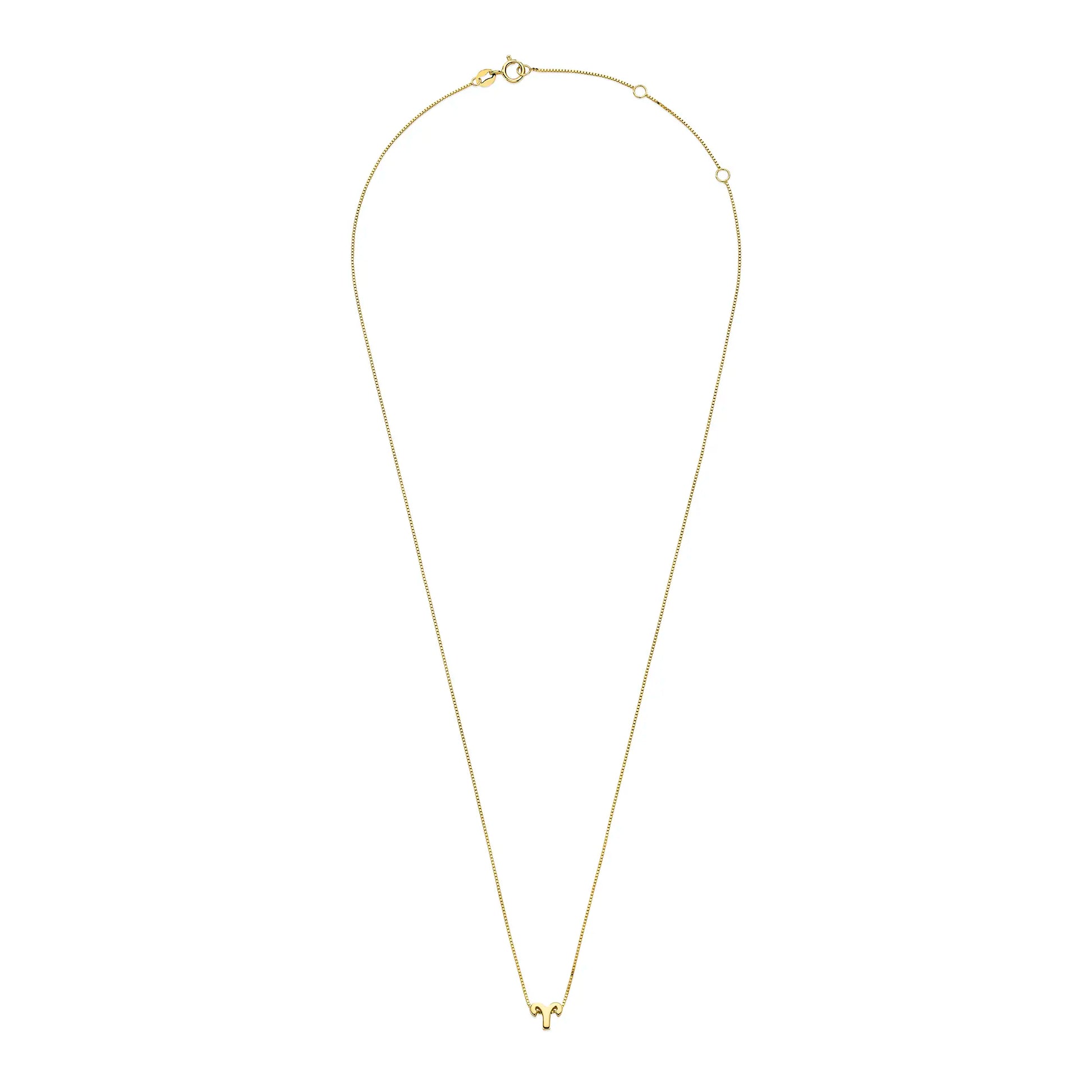 Étoiles d’Or Aries 14 Carat Gold Venetian Necklace With Horoscope - - Isabel Bernard