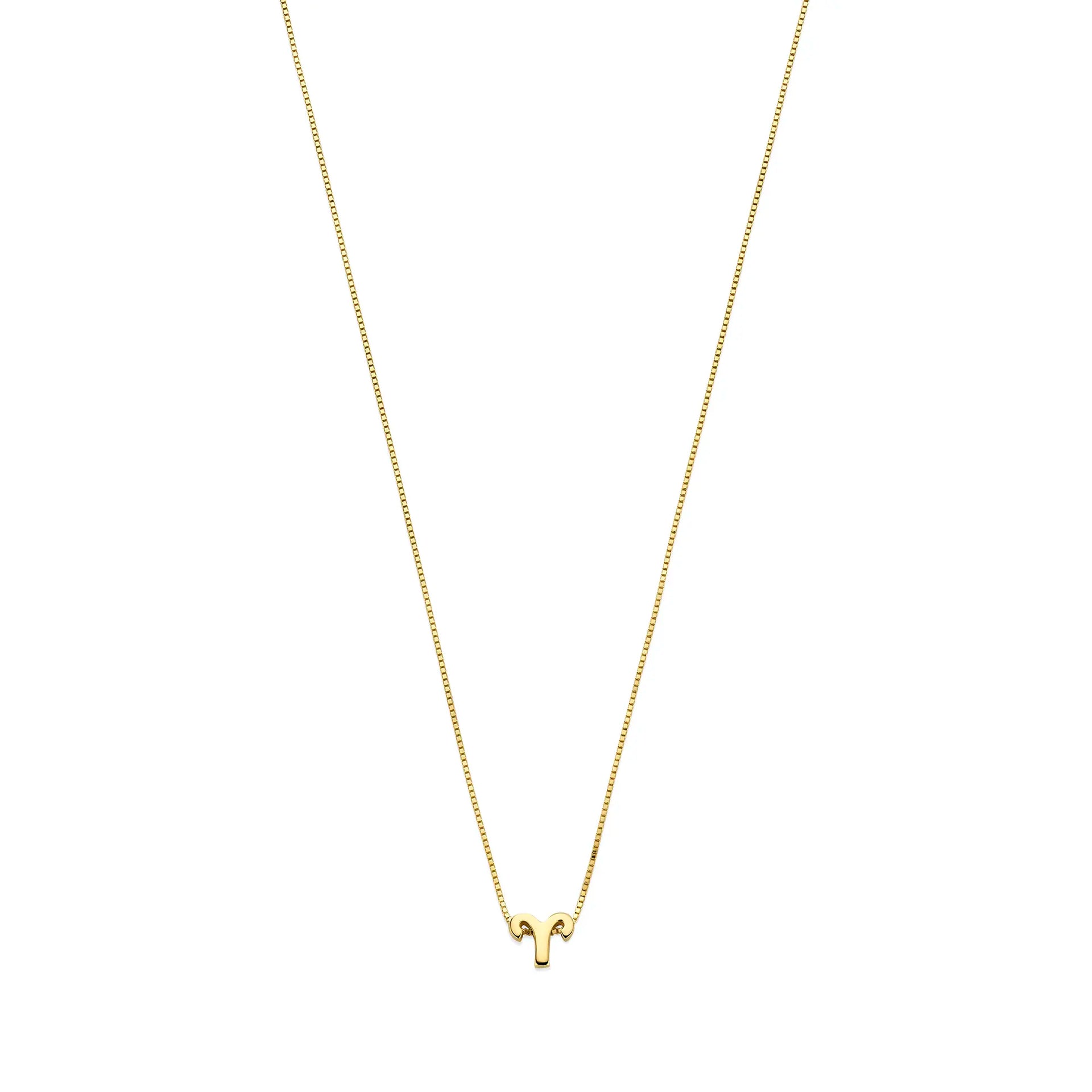 Isabel Bernard Étoiles d’Or Aries 14 Carat Gold Venetian Necklace With Horoscope IB340178