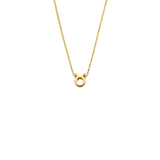 Étoiles d’Or Taurus 14 Carat Gold Venetian Necklace With Horoscope - - Isabel Bernard