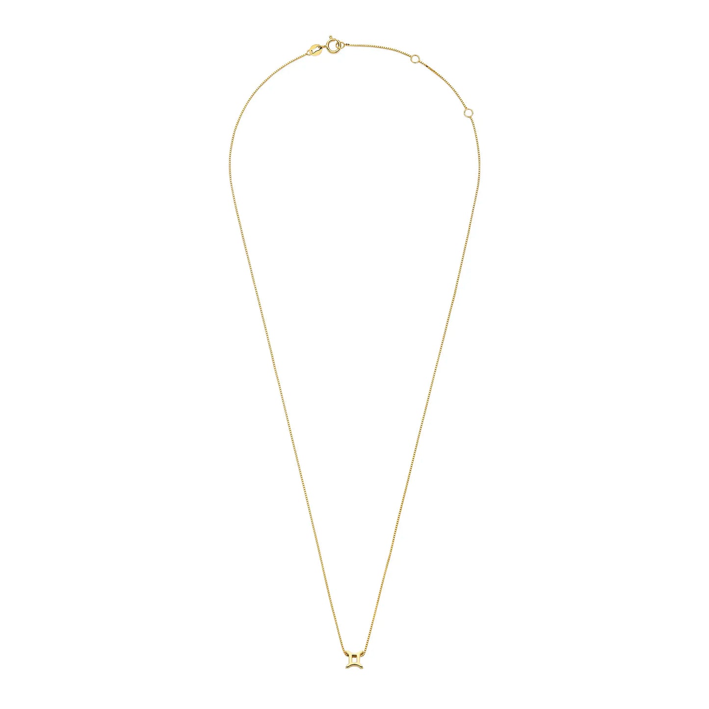 Étoiles d’Or Gemini 14 Carat Gold Venetian Necklace With Horoscope - - Isabel Bernard