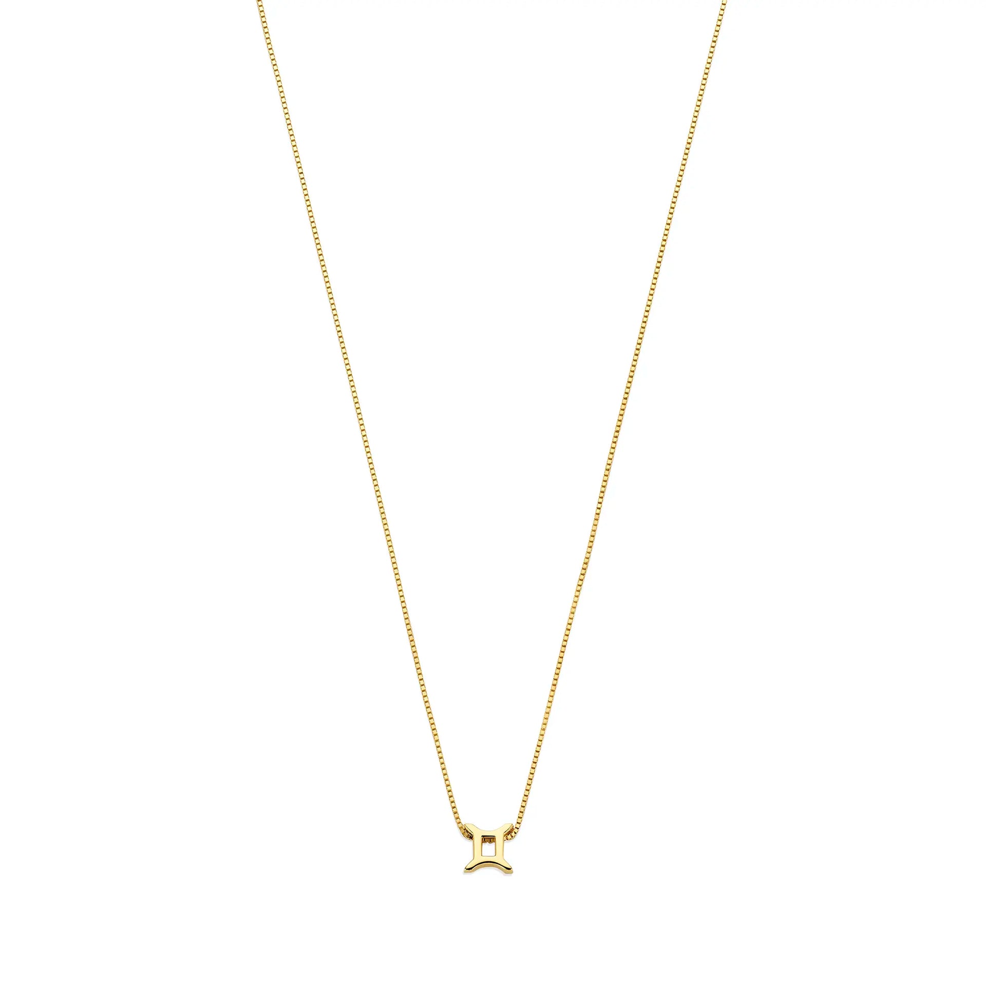 Isabel Bernard Étoiles d’Or Gemini 14 Carat Gold Venetian Necklace With Horoscope IB340180