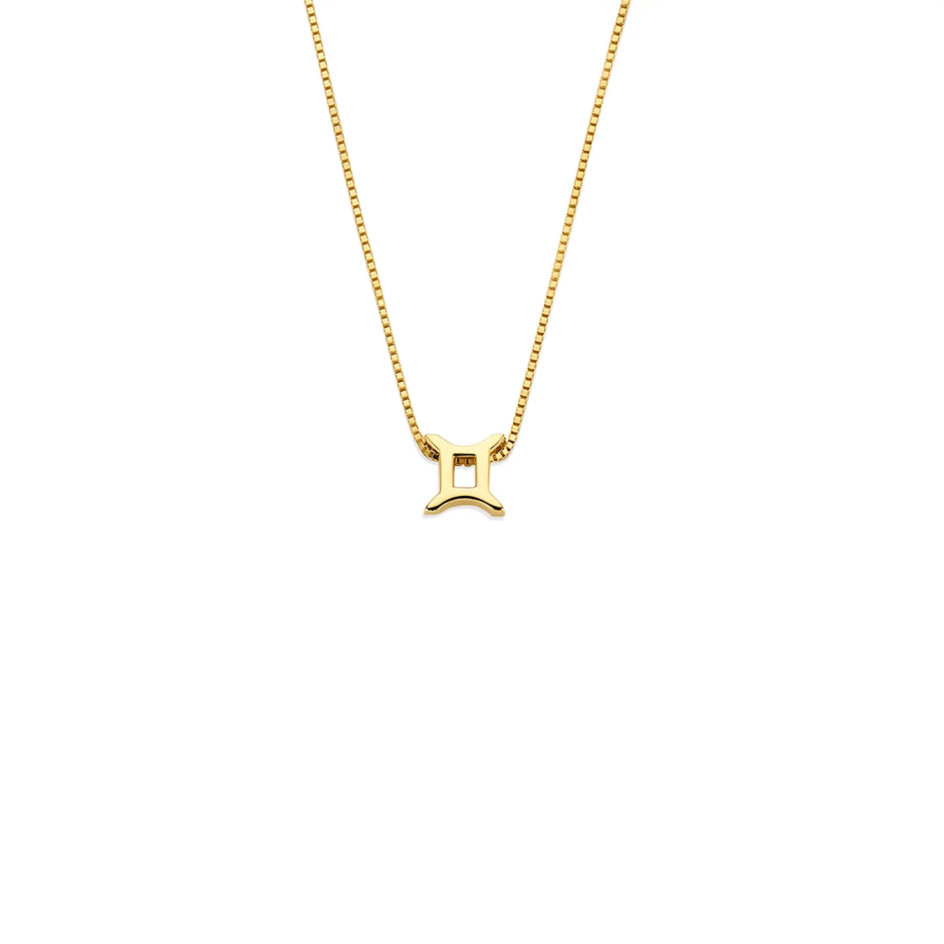 Étoiles d’Or Gemini 14 Carat Gold Venetian Necklace With Horoscope - - Isabel Bernard