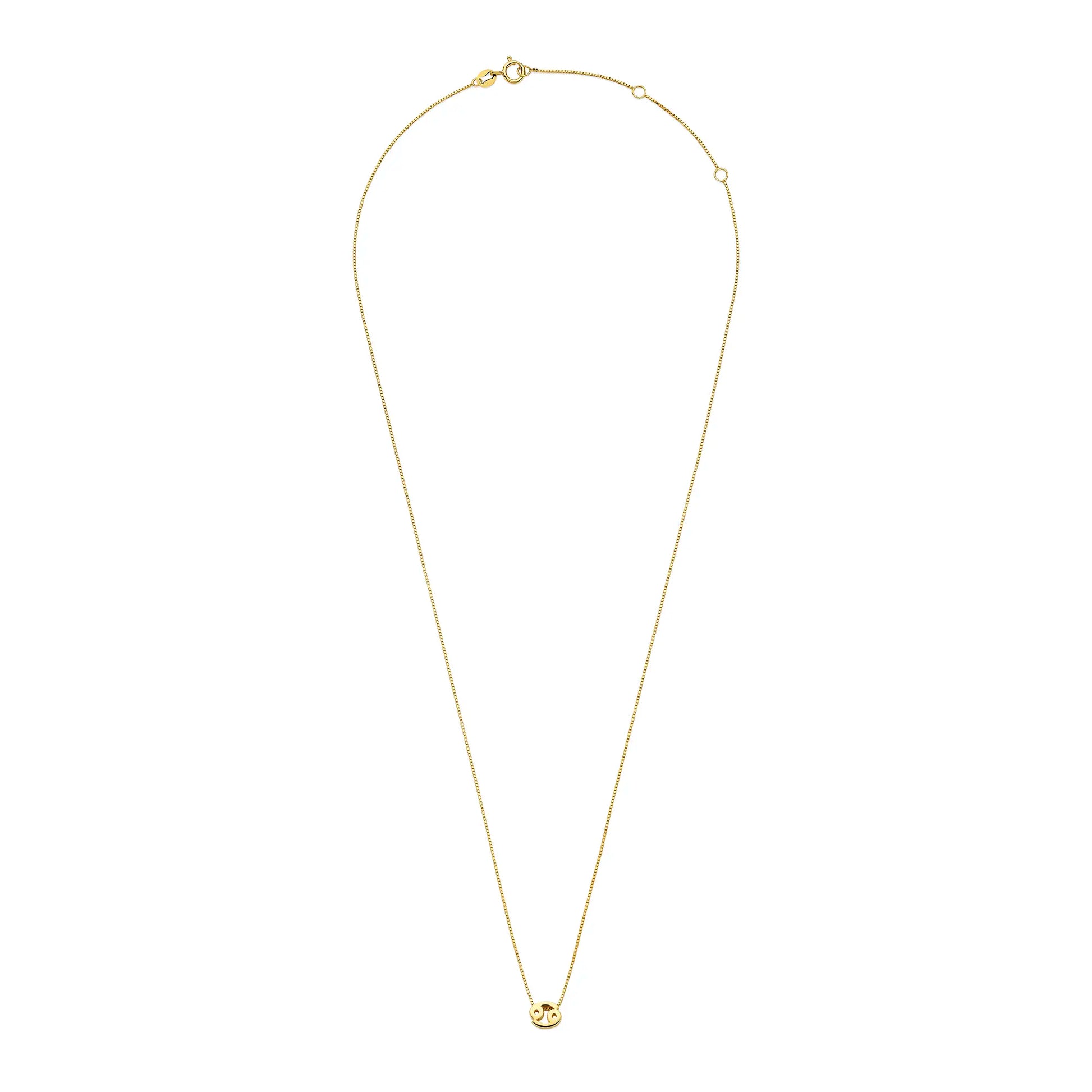 Étoiles d’Or Cancer 14 Carat Gold Venetian Necklace With Horoscope - - Isabel Bernard