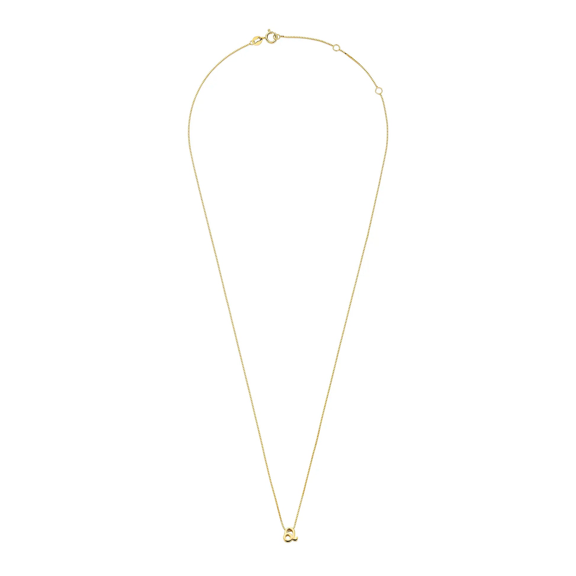 Étoiles d’Or Leo 14 Carat Gold Venetian Necklace With Horoscope - - Isabel Bernard