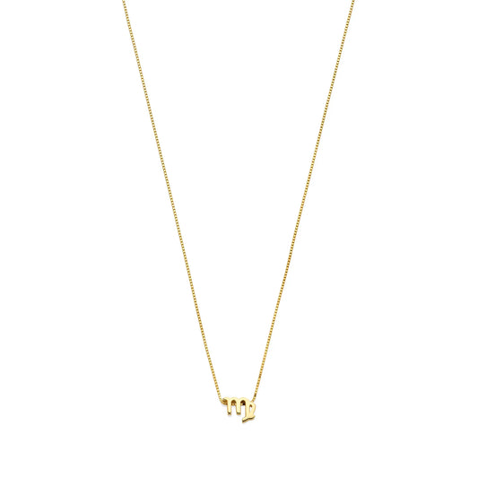Étoiles d’Or Virgo 14 Carat Gold Venetian Necklace With Horoscope - - Isabel Bernard