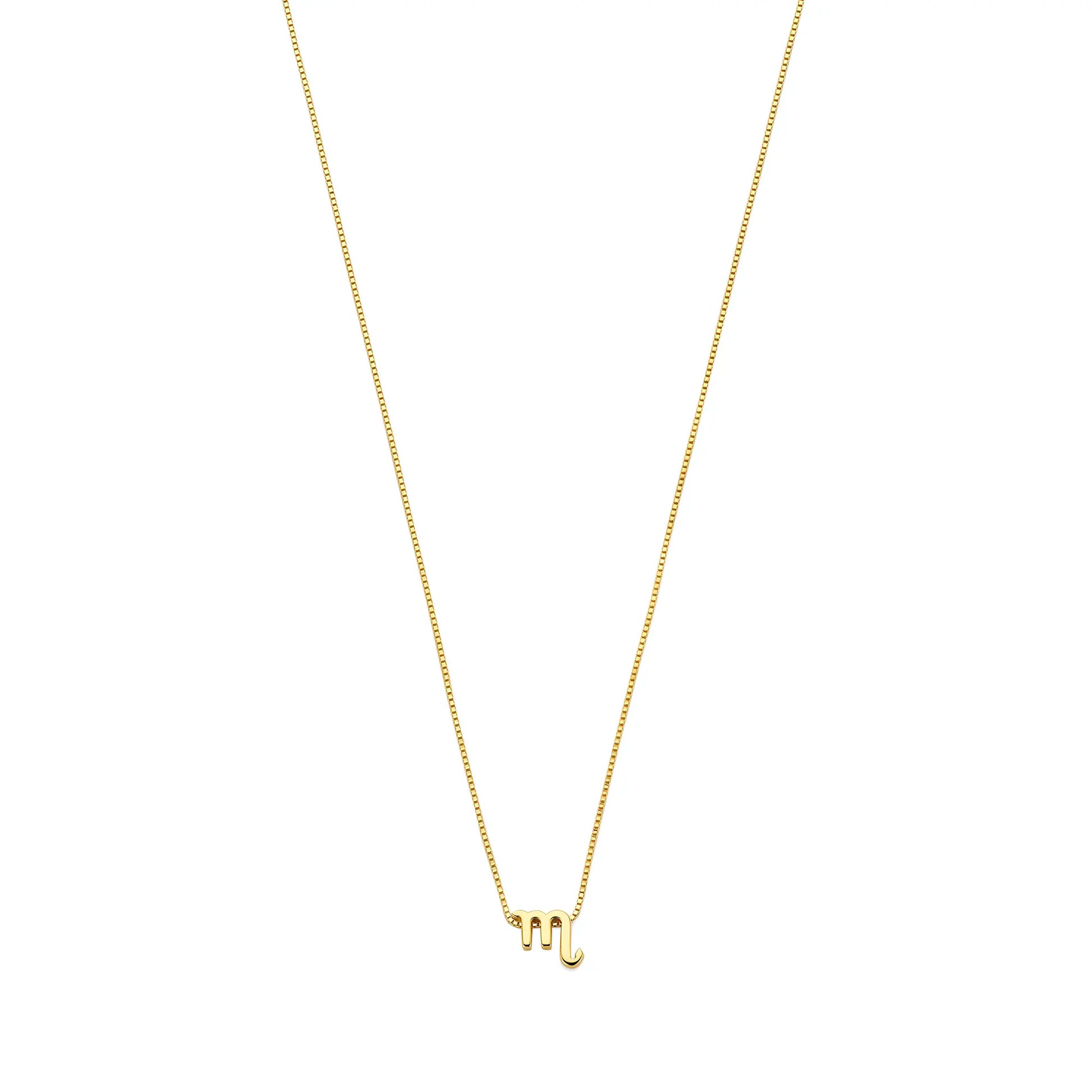 Étoiles d’Or Scorpio 14 Carat Gold Venetian Necklace With Horoscope - - Isabel Bernard