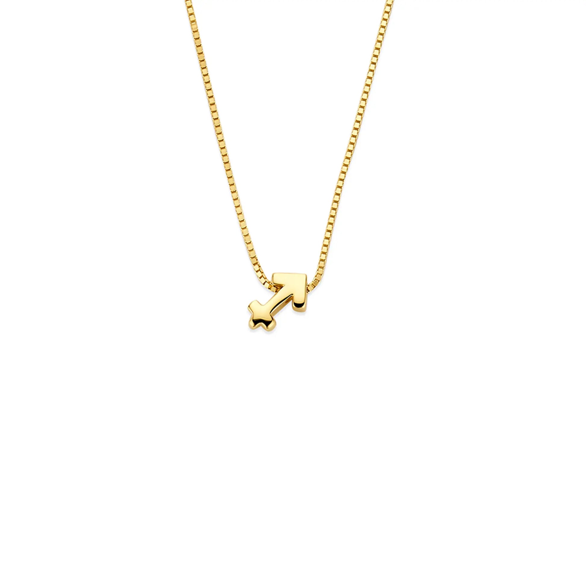 Étoiles d’Or Sagittarius 14 Carat Gold Venetian Necklace With Horoscope - - Isabel Bernard