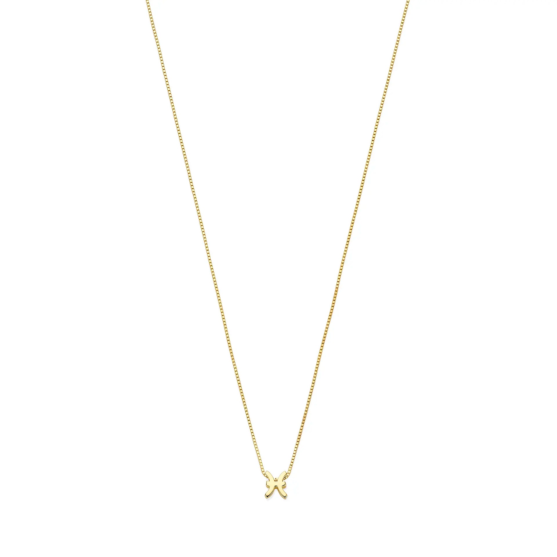 Isabel Bernard Étoiles d’Or Pisces 14 Carat Gold Venetian Necklace With Horoscope IB340189