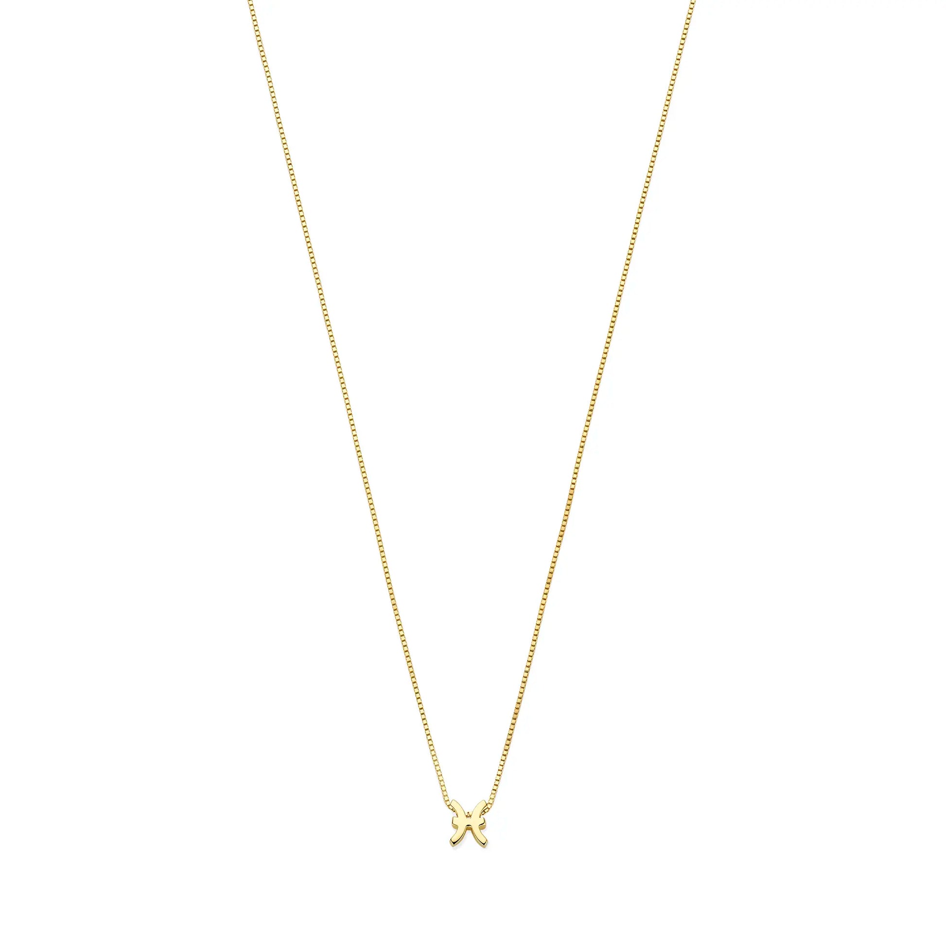 Étoiles d’Or Pisces 14 Carat Gold Venetian Necklace With Horoscope - - Isabel Bernard