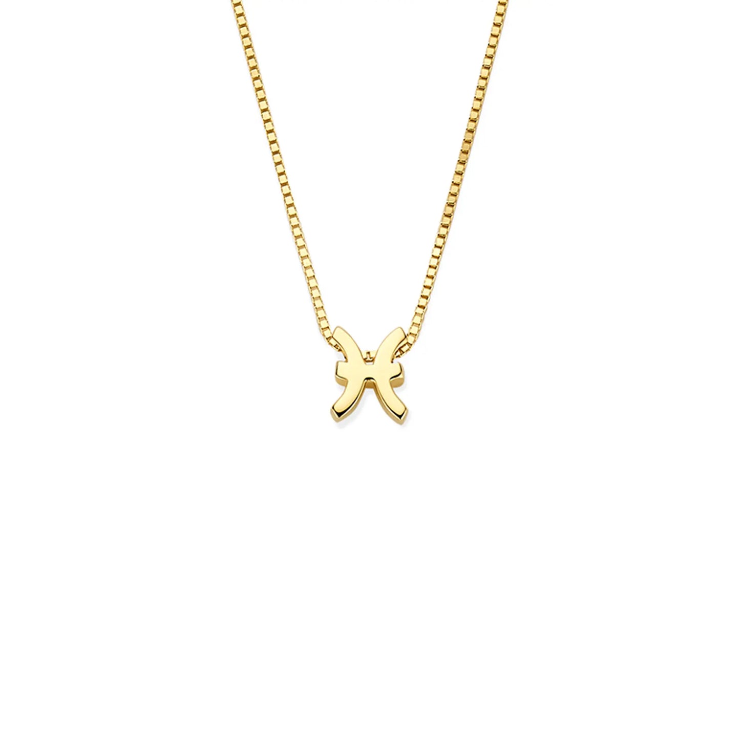 Étoiles d’Or Pisces 14 Carat Gold Venetian Necklace With Horoscope - - Isabel Bernard
