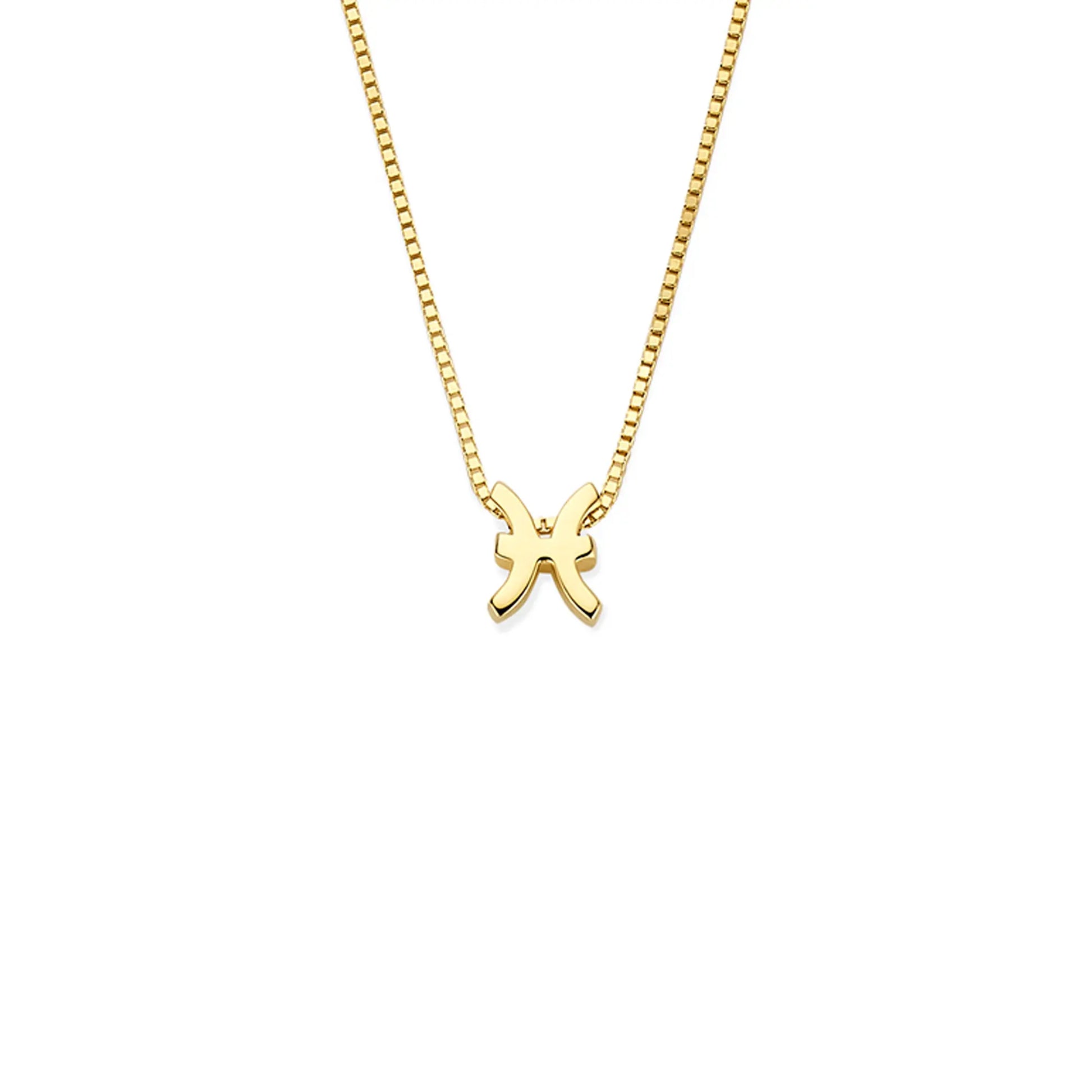 Étoiles d’Or Pisces 14 Carat Gold Venetian Necklace With Horoscope - - Isabel Bernard