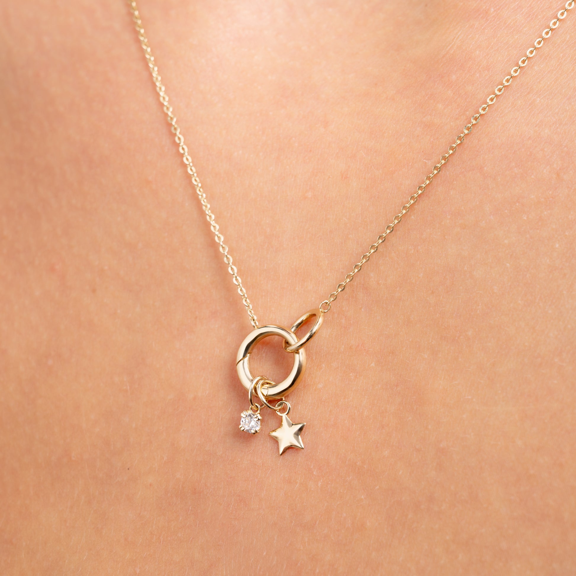 Le Marais Star 14 karat gold charm - - Isabel Bernard