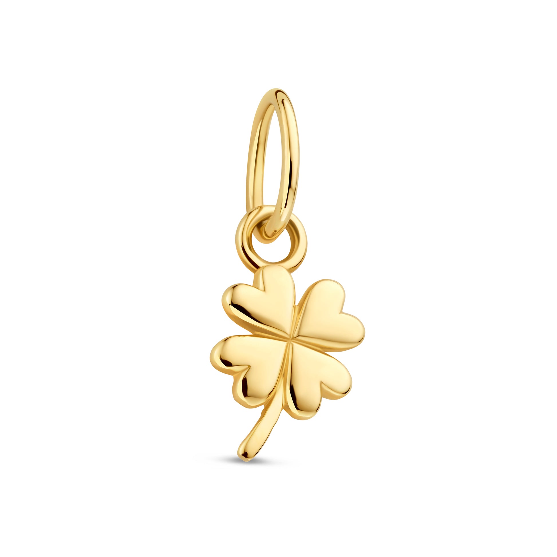 Le Marais Clover 14 karat gold charm - - Isabel Bernard
