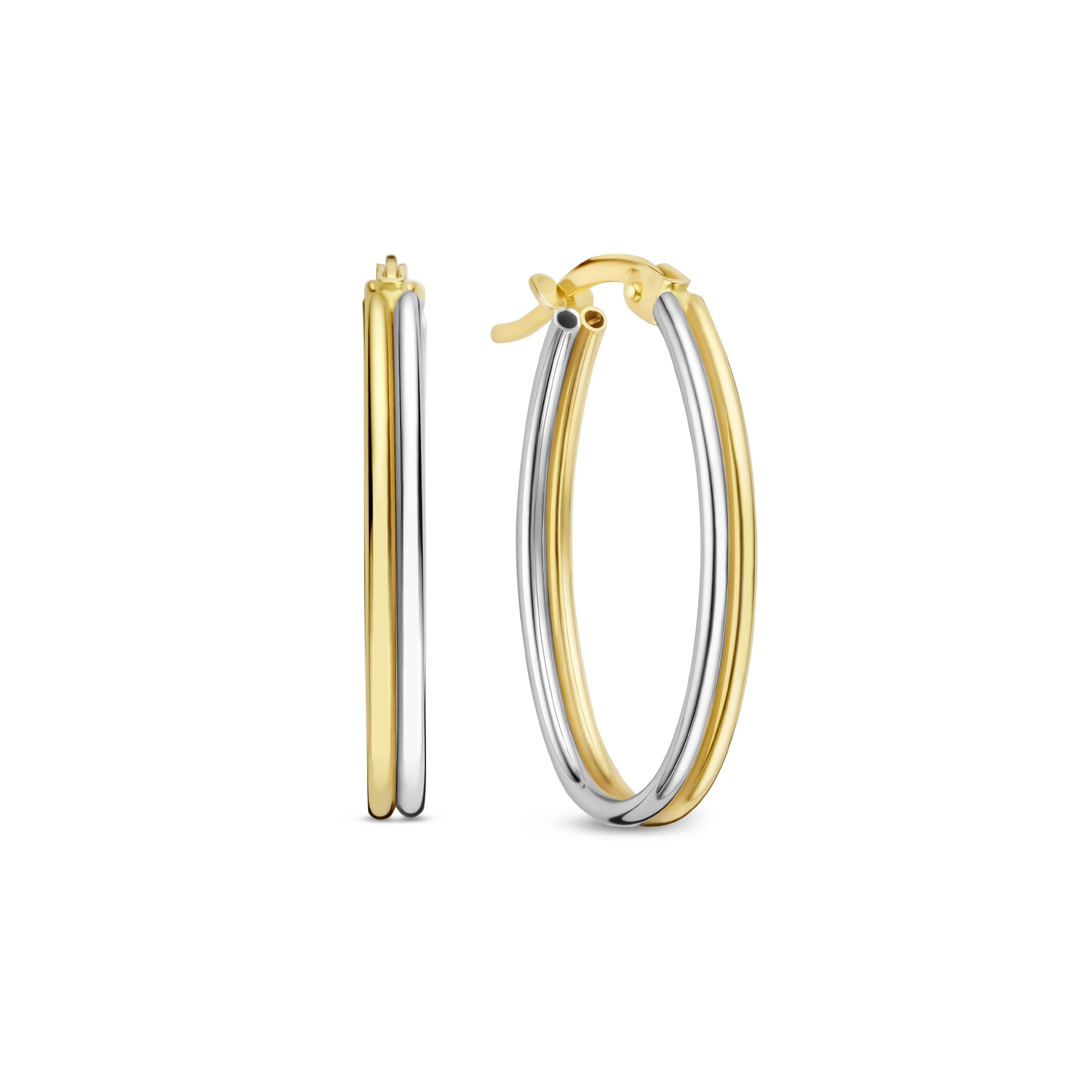 Isabel Bernard Rivoli Flori 14 karaat gouden oorringen IB360256