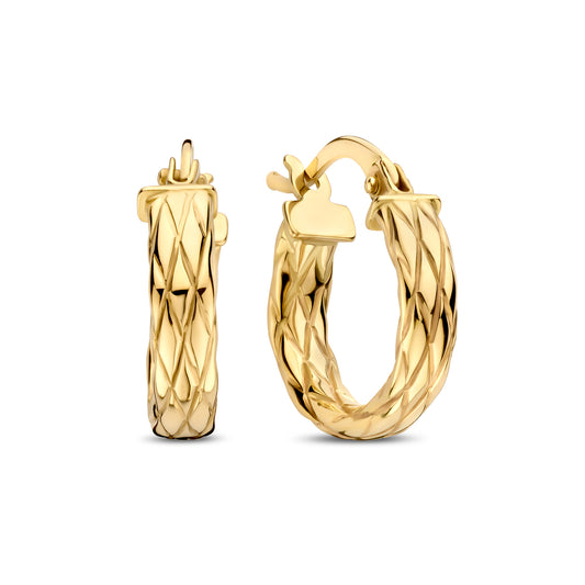 Rivoli Aurelle 14 karat gold hoop earrings - - Isabel Bernard