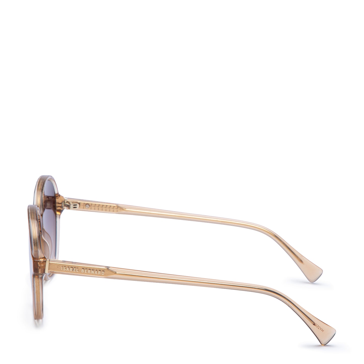 La Villette Eva transparent oval sunglasses with brown lenses - - Isabel Bernard