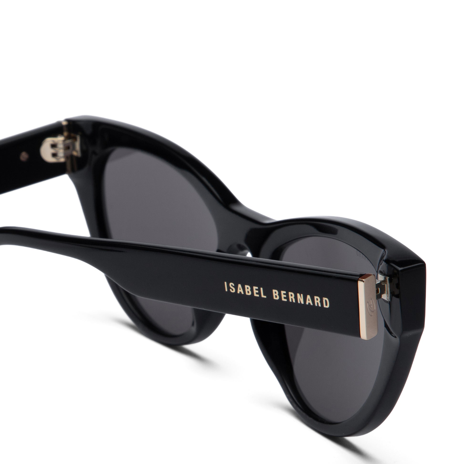 La Villette Lucie black cat eye sunglasses with black lenses - - Isabel Bernard