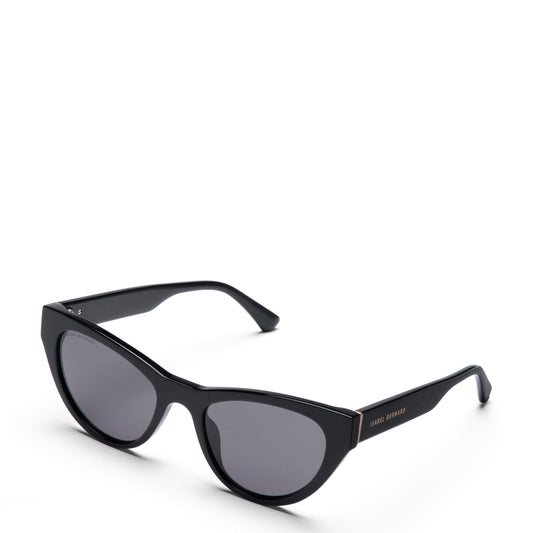 La Villette Lucie black cat eye sunglasses with black lenses - - Isabel Bernard