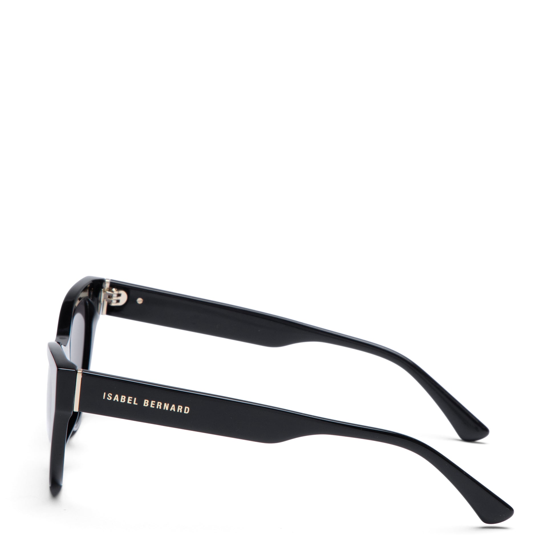 La Villette Lucie black cat eye sunglasses with black lenses - - Isabel Bernard