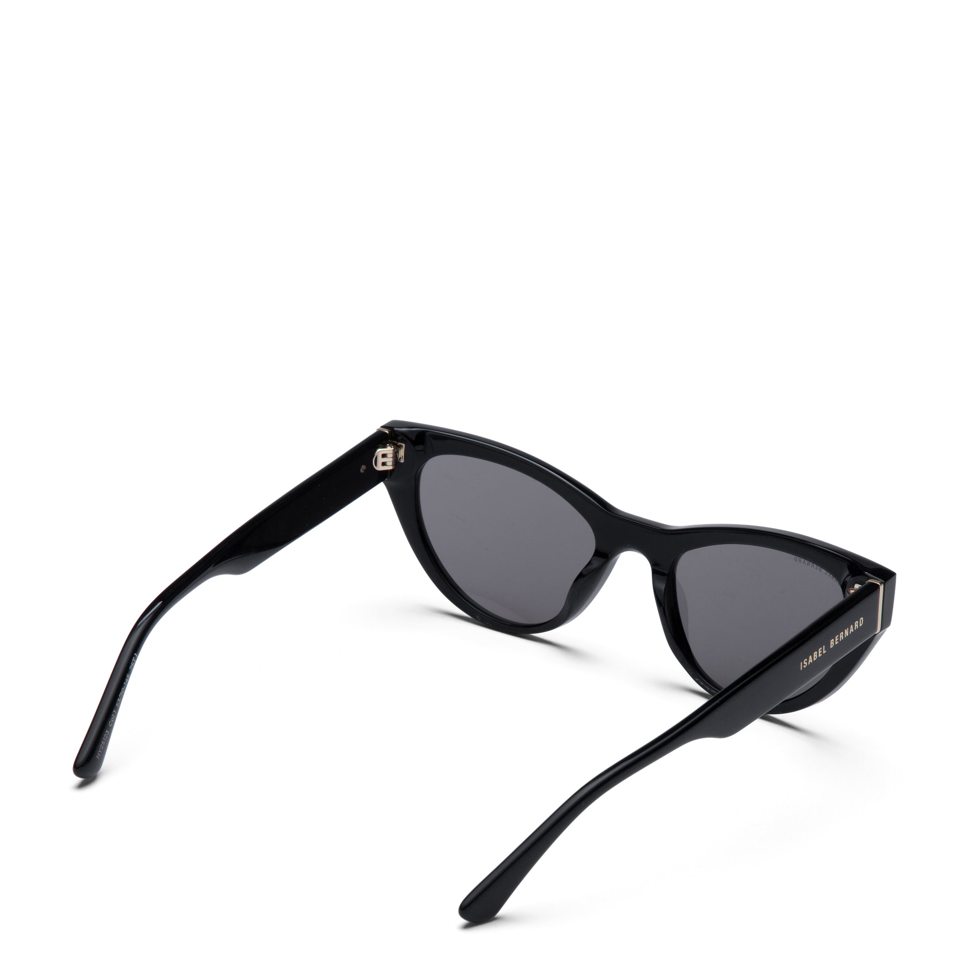 La Villette Lucie black cat eye sunglasses with black lenses - - Isabel Bernard