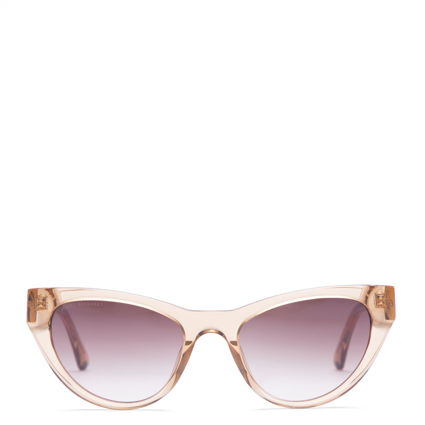 La Villette Lucie transparent cat eye sunglasses with brown lenses - - Isabel Bernard