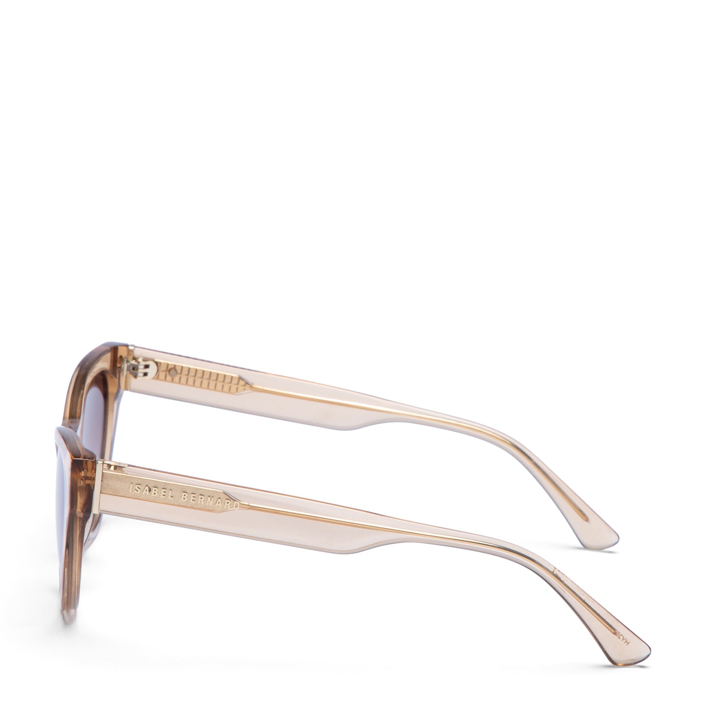 La Villette Lucie transparent cat eye sunglasses with brown lenses - - Isabel Bernard