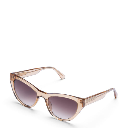 La Villette Lucie transparent cat eye sunglasses with brown lenses - - Isabel Bernard