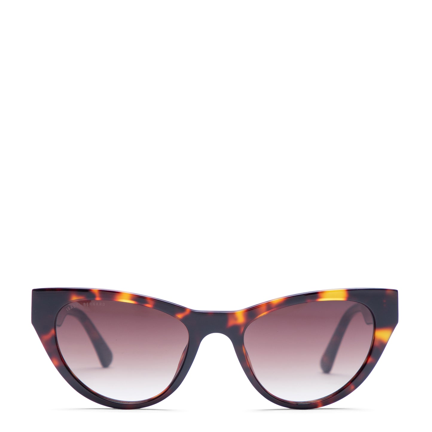 La Villette Lucie brown tortoise cat eye sunglasses with brown lenses - - Isabel Bernard
