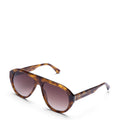 La Villette Mila óculos de sol aviador bold tartaruga castanho com lentes castanhas