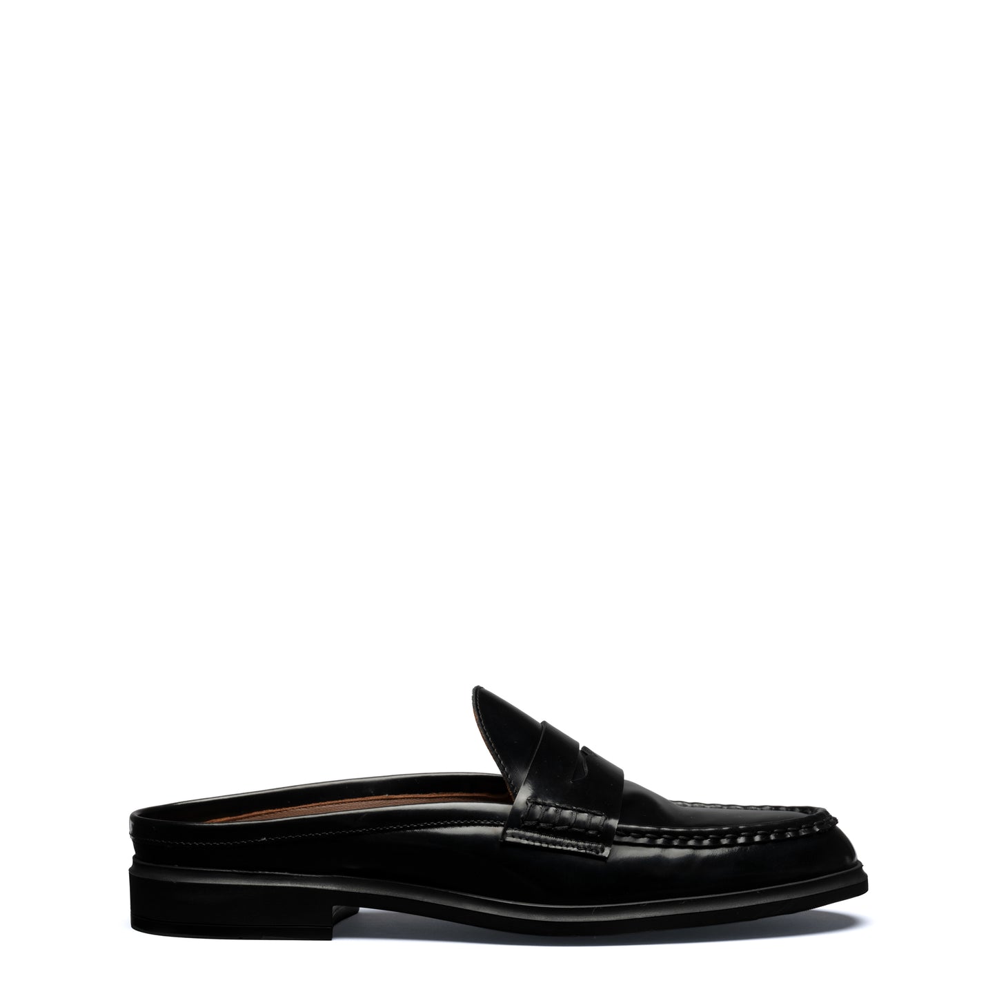 Vendôme Blandine black spazzolato leather mules - - Isabel Bernard